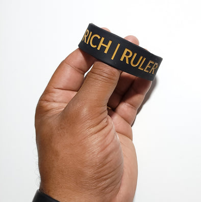Rich and Ruler 517 Wristband (Black/ Tan)