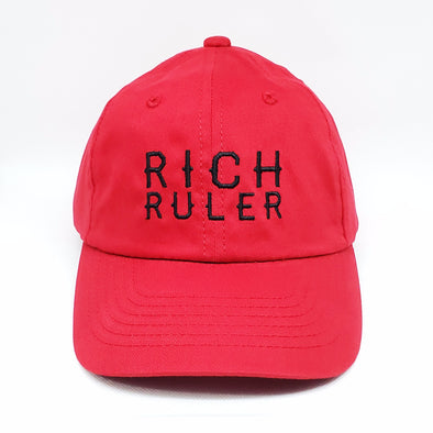 RICH AND RULER DAD CAP ( THE RED ONE)